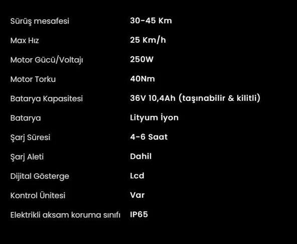 OLA Electrobold EB2 Elektrikli Bisiklet 20” Jant Fat Bike Elektrikli Bisiklet Siyah - 12