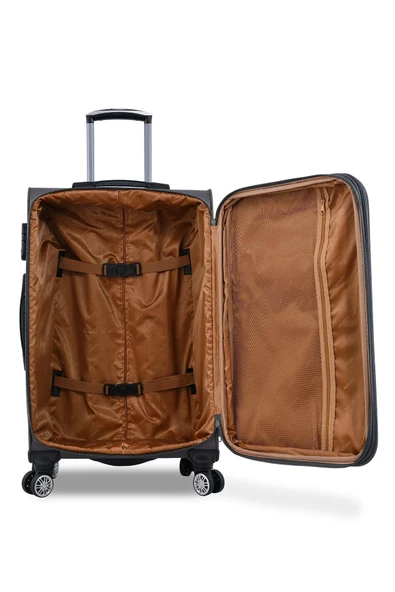Fossil Ultra Light Kumaş 3'Lü Valiz Seti Gri FSL010 - 6