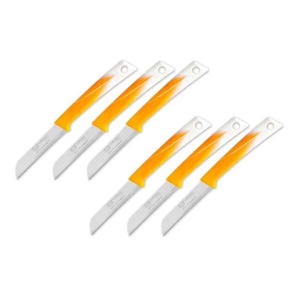 Pirge Pure Line Solingen Meyve Bıçağı Seti 6'lı Sarı