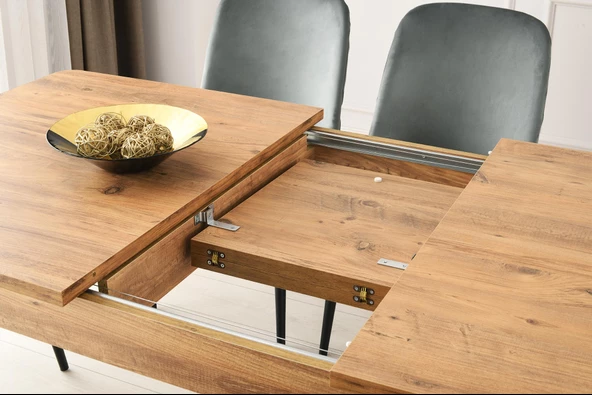Safir Salon Açılır Yemek Mutfak Masası 90x145cm - 9