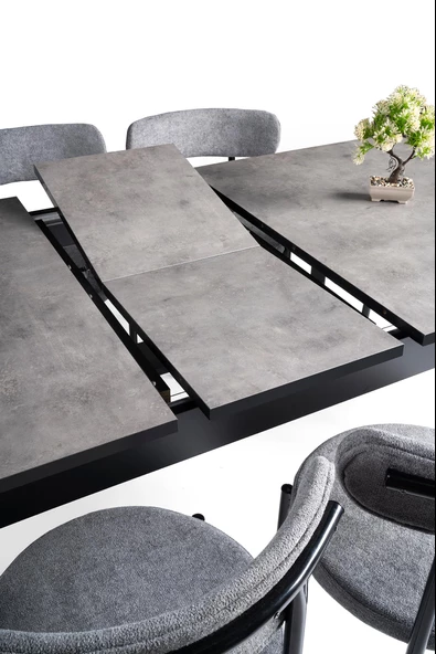 Safir Salon Açılır Yemek Mutfak Masası 90x145cm - 3