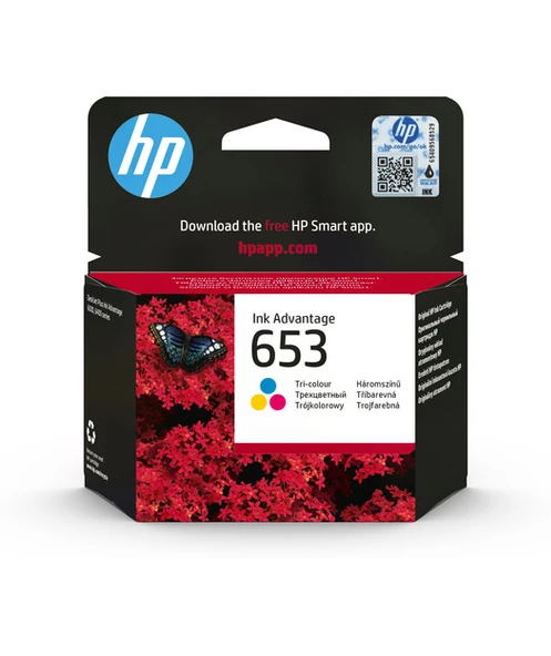 HP 3YM74AE  CMY Mürekkep Kartuş (653)