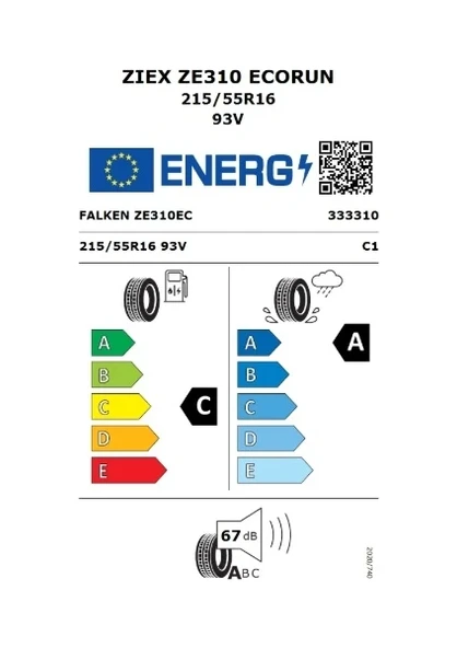 Falken 215/55 R16 93V Ziex ZE320 Yaz Lastiği 2025 - 2