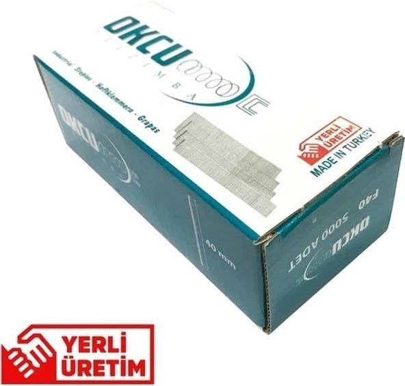 Okçu F40 Brad Zımba Çivisi 5000 Adet 40 mm