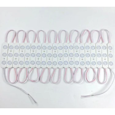 Beyaz 3 Ledli Kablolu Parmak Led 12 v 5li - 2