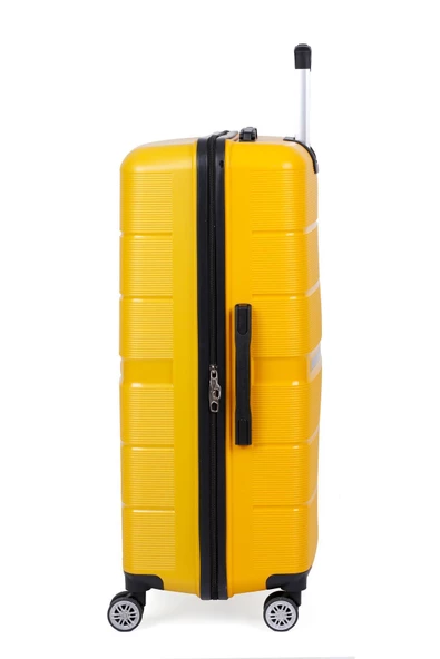 Kırılmaz Slikon Polipropilen 3'lü Valiz Seti Büyük / Orta / Kabin Boy - 4