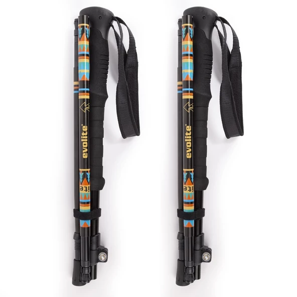 Evolite Compact Micro Quick-Lock Trekking Batonu - 2