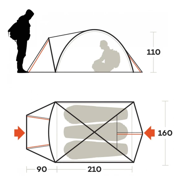 Ferrino Atacama 3 Kişilik Çadır - Resim 3