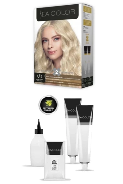 Sea Color 0/2 Saç Boyası Bebek Sarısı 100 ml x 2 Kutu - Resim 2
