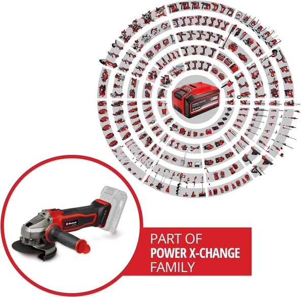 Einhell TE-AG 18/115-2 Lİ Solo Avuç Taşlama - 4431166 - 6