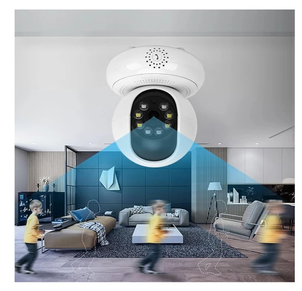 1080p Çift Wifi 2.4/5 Ghz Ip Kamera Akıllı Ev Güvenlik Bebek Hareket Izleme Sesli Interkom Uzaktan - 6