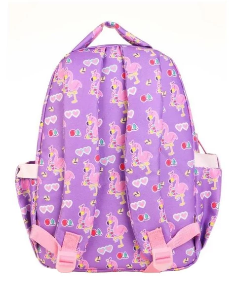 Kaukko Kids Love Sırt Çantası Aynalı Taşlı Flamingo L5137 - 3
