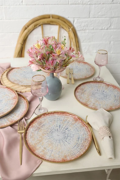 Keramika Keraart Hydra Nordic Servis Tabağı 28 Cm 6 Adet 21287