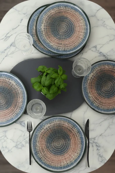 Keramika Keraart Hydra Nordic Servis Tabağı 28 Cm 6 Adet 21279 - Resim 2