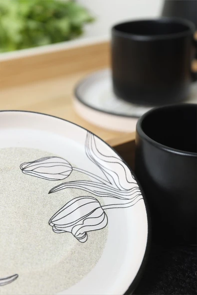 Keramika Keraart Shade Stackable Çay Takımı 12 Parça 6 Kişilik 21848 - Resim 2