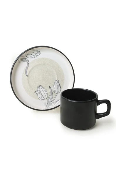 Keramika Keraart Shade Stackable Çay Takımı 12 Parça 6 Kişilik 21848 - Resim 6