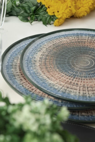 Keramika Keraart Hydra Nordic Servis Tabağı 28 Cm 6 Adet 21279 - Resim 3