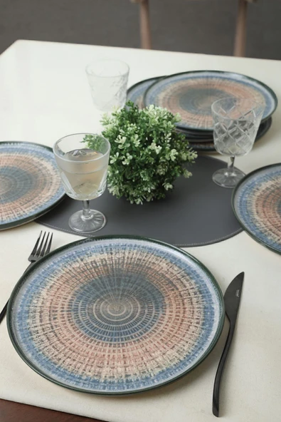 Keramika Keraart Hydra Nordic Servis Tabağı 28 Cm 6 Adet 21279 ürün görseli 1