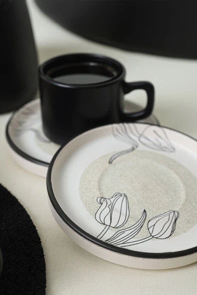 Keramika Keraart Shade Stackable Çay Takımı 12 Parça 6 Kişilik 21848 - Resim 3