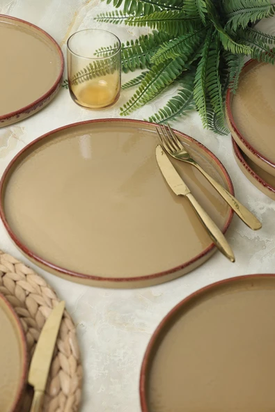 Keramika Keraart Vintage Stackable Servis Tabağı 27 Cm 6 Adet 21979 ürün görseli 1