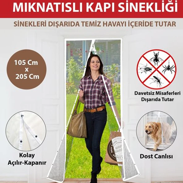 LEVA MIKNATISLI KAPI SİNEKLİĞİ 105 cm x 205 cm - 2