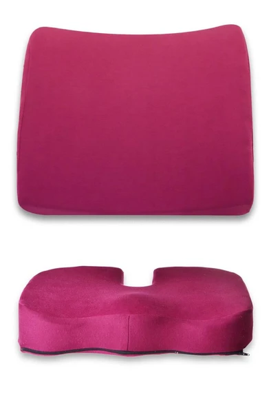 Visco Bel Yastığı ve Coccyx Oturma Minderi Visco Mürdüm Mor Takım - Resim 2