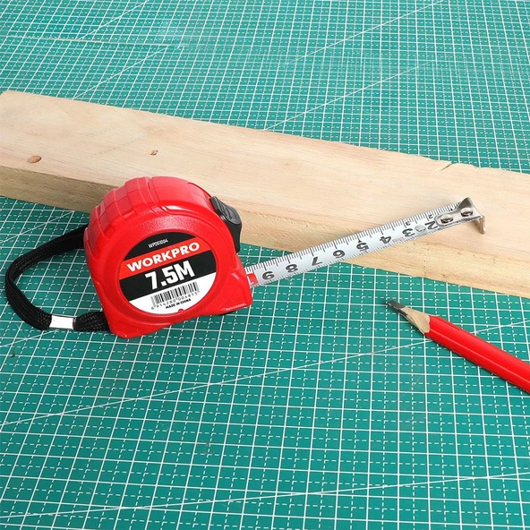 WORKPRO WP261004 7,5Mx25mm Beyaz Çelik Şerit Metre - 8