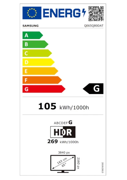 Samsung 65Q80D 4K Ultra HD 65" 165 Ekran Uydu Alıcılı Smart QLED TV - 4