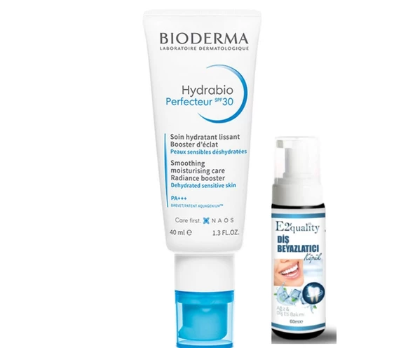 Bioderma Hydrabio Perfecteur Spf30 Nemlendirici Krem 40 ml- Diş Beyazlatıcı Köpük Hediye