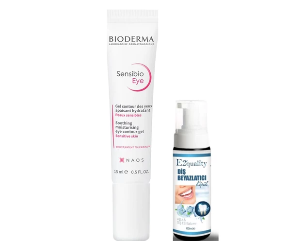 Bioderma Sensibio Eye Göz Çevresi Kremi 15 ml- Diş Beyazlatıcı Köpük Hediye