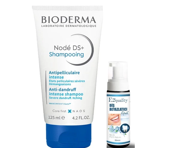 Bioderma Node DS Shampoo 125ml- Diş Beyazlatıcı Köpük Hediye