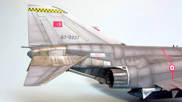F-4 E/F Phantom 2 PM Model Demonte Plastik Uçak Maket Kiti - 4