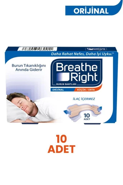 Breathe Right Burun Bandı 10'lu