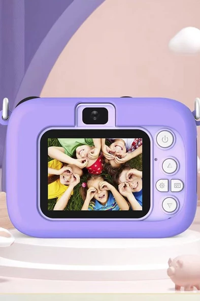 Torima CMR-16 Mor Mini 1080p Hd Çocuk Kamera Dijital Fotoğraf Makinesi 2.0 Inç Ekran 5 Adet Oyun - 2
