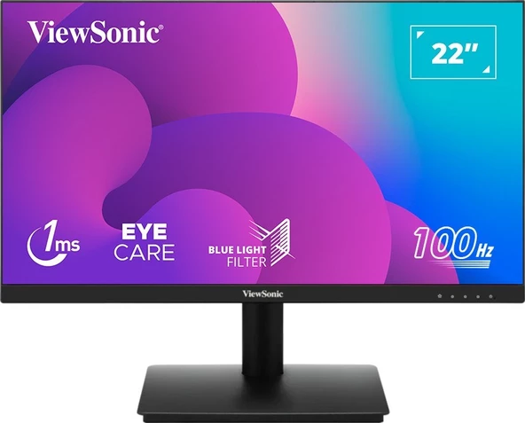 Vıewsonıc 21.5" VA220-H Fullhd 1ms 100HZ HDMI VGA Superclear 3 Kenar Çerçevesiz Monıtor