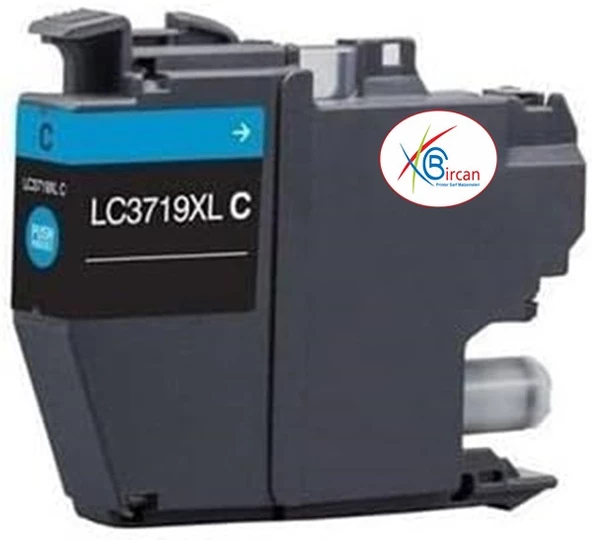 Brother Uyumlu LC-3719XL Mavi Muadil Kartuş Yüksek Kapasiteli
