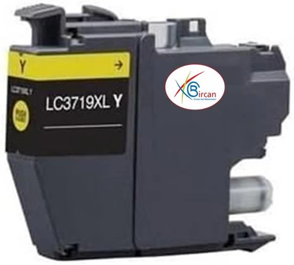 Brother Uyumlu  LC-3719XL Sarı Muadil Kartuş Yüksek Kapasiteli