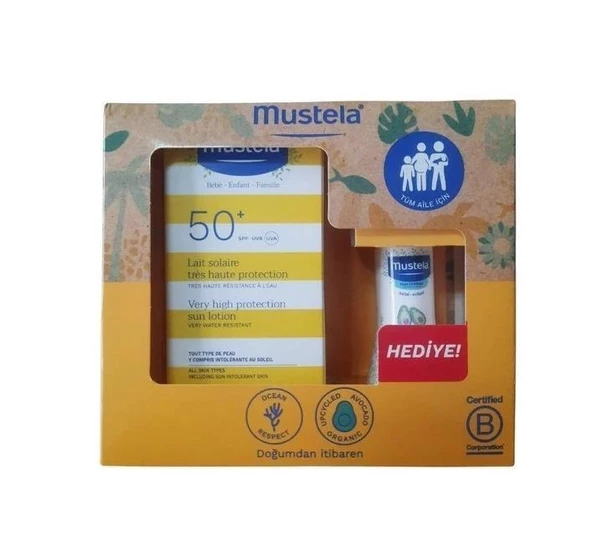 Mustela Güneş Losyonu SPF50 100 ml + Mustela Hydra Bebe 50 ml