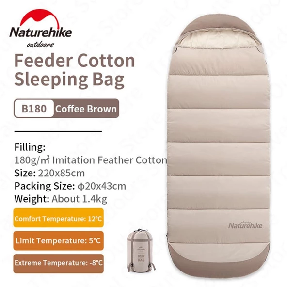 Naturehike Feeder B180 Cotton Uyku Tulumu -8°C - 2
