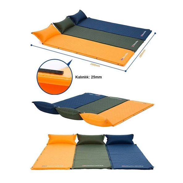 Naturehike Ultralight Şişme Kamp Matı | 185*60*2.5 cm | - 6