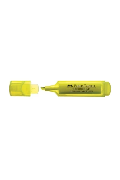 Faber Castell Textliner 1546 Fosforlu Kalem Sarı 10`lu KUTU