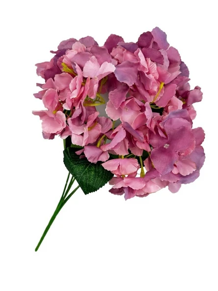 Nettenevime Yapay Çiçek Ortanca Çiçeği Demeti 43 cm Pembelila - Resim 2