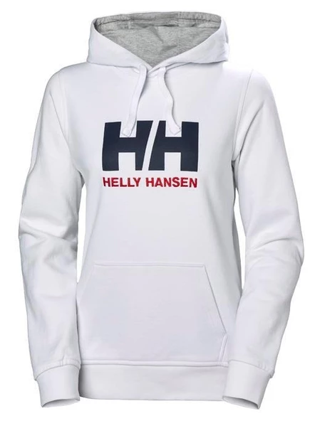 Helly Hansen W Hh Logo Kapüşonlu Kadın Sweatshirt - Beyaz