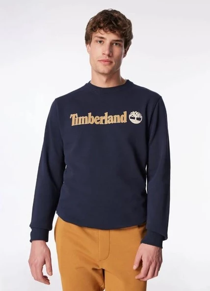 Timberland Linea Logo Crew Neck Erkek Sweatshirt