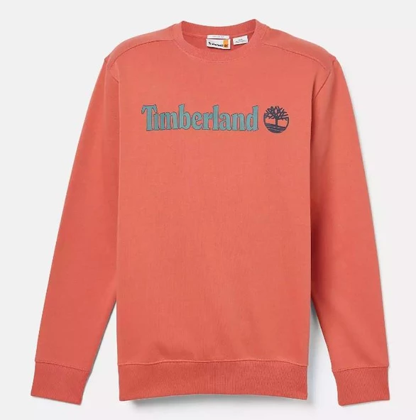 Timberland Linear Logo Crew Neck Erkek  Sweatshirt