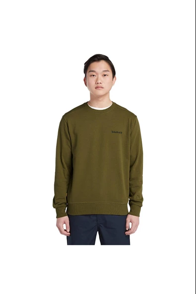 Timberland Small Logo Print Crew Neck Erkek Sweatshirt