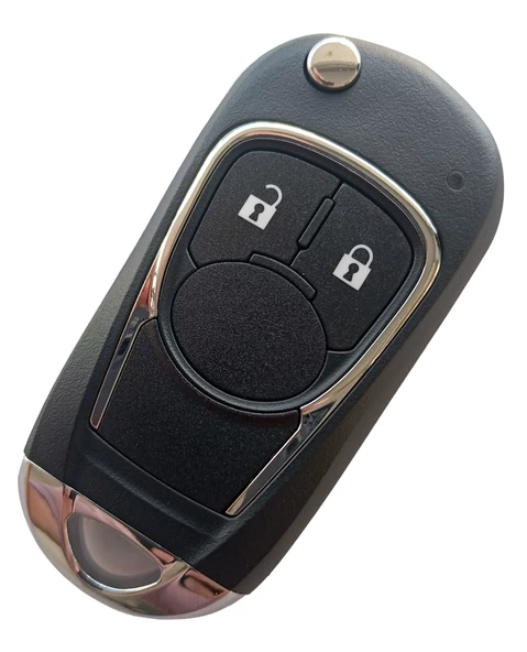 Opel Astra J Insignia Uyumlu Çevirici Modifiye Dönüşüm Kumanda Anahtar Kabı Oto Anahtarlık Logolu 2 Tuş - Resim 2