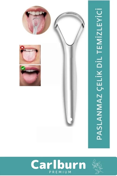 Özel Üretim Yüksek Kalite Uzun Ömürlü Dayanıklı Kolay Temizlenir Paslanmaz Çelik Dil Temizleyici - 3