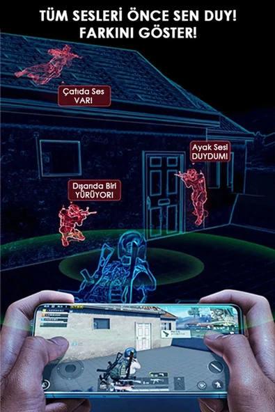 Özel RGB Işıklı K55 Tws Pro Extra Bass Mikrofonlu 3D Stereo Ses Bluetooth Kablosuz Oyuncu Kulaklık - 6