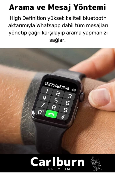 Premium T500 Plus Ips Ekran Spor Sağlık Sensörlü Ios Android Uyumlu Tansiyon Nabız Ölçer Akıllı Saat - 2